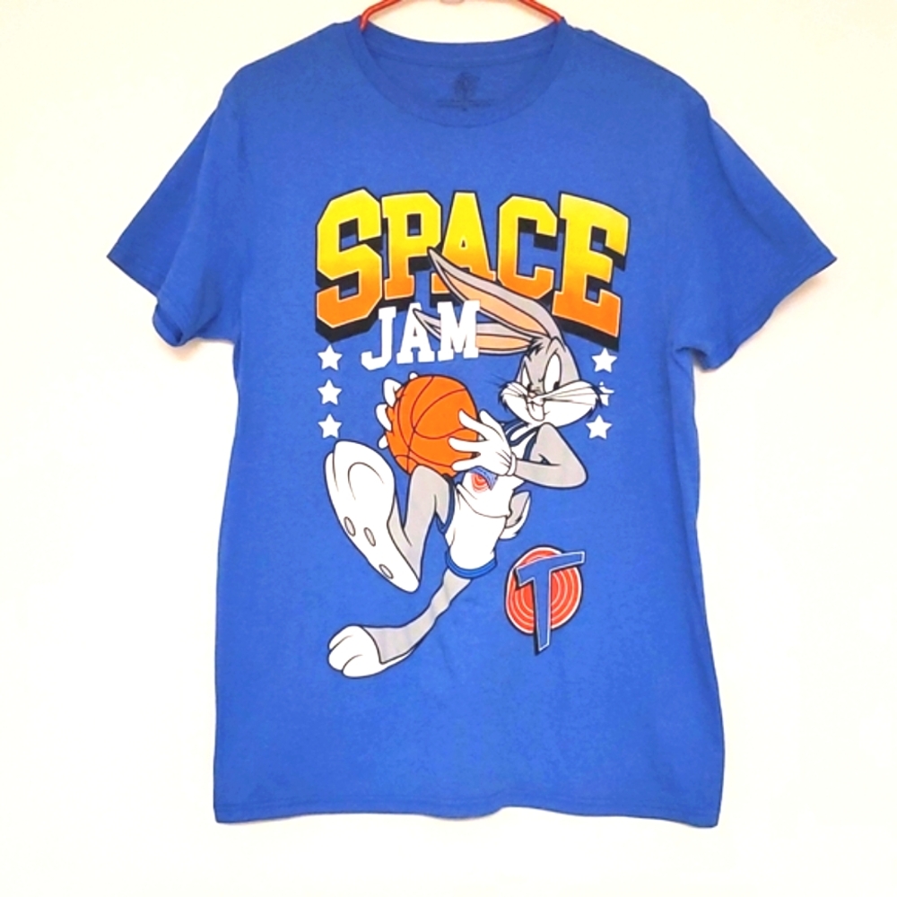 SPACE JAM Movie Cast Med.short sleeve Graphic Tee Bugs Bunny Warner Bros.